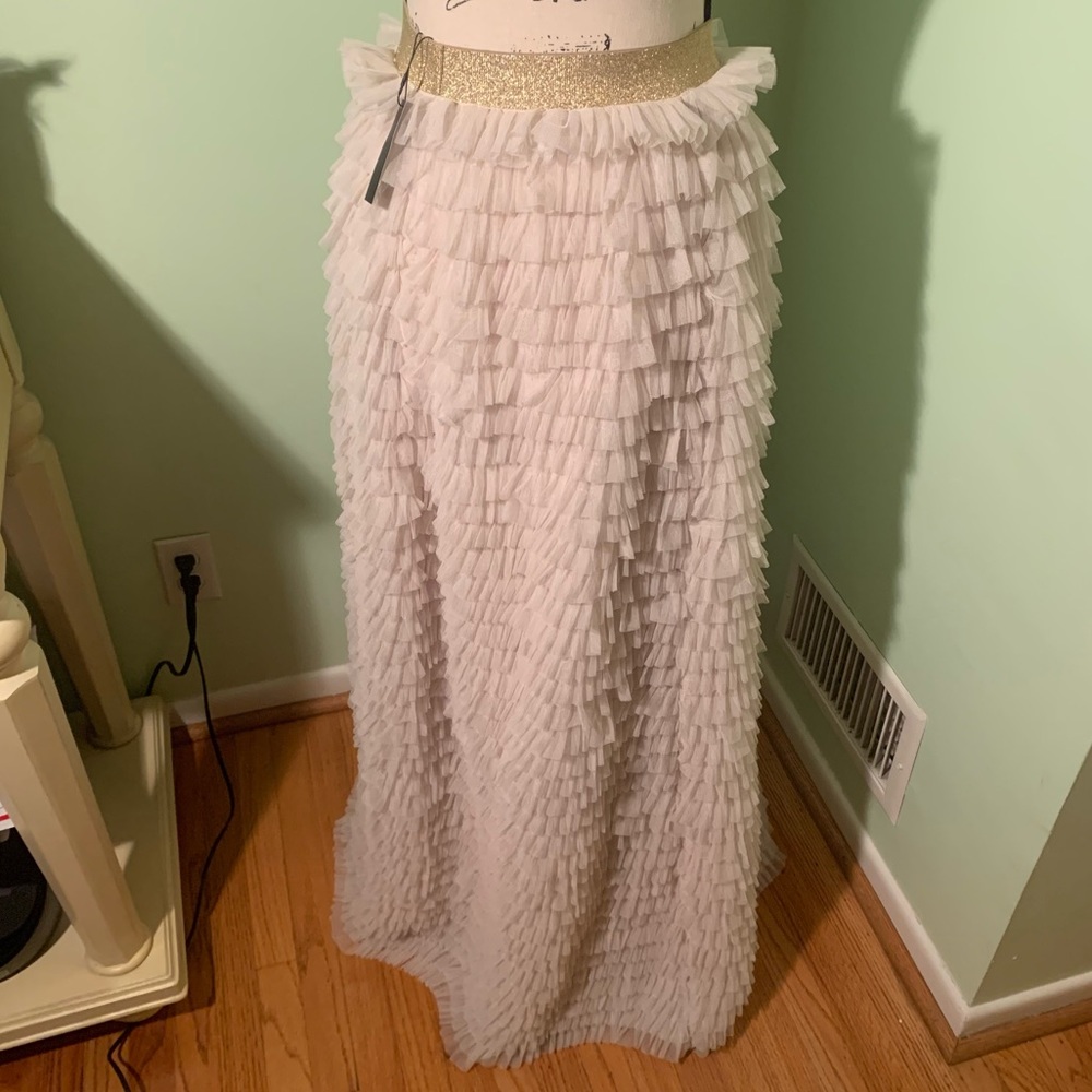 Bliss Tulle maxi multi tiered formal tulle skirt